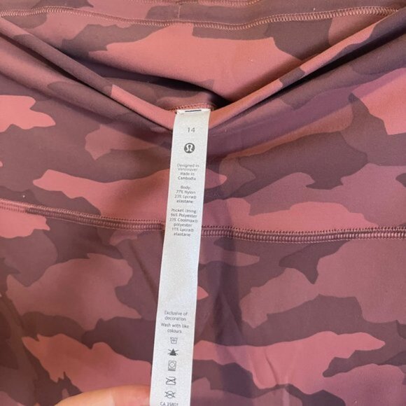 LULULEMON Align HR w/ Drawstring inside SZ 14 WORN 1X - Picture 6 of 9